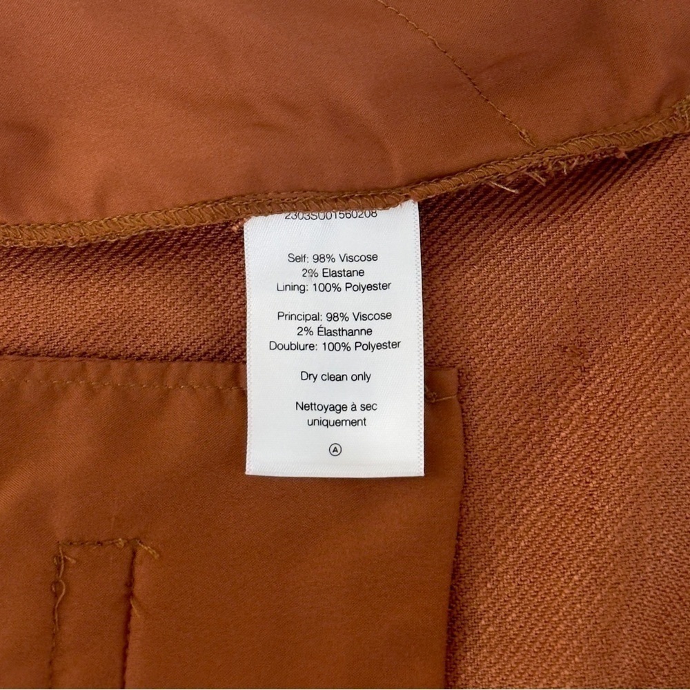 NWT Veronica Beard Wide-Leg Twill High-Waist Sunny Pant - Picture 7 of 7
